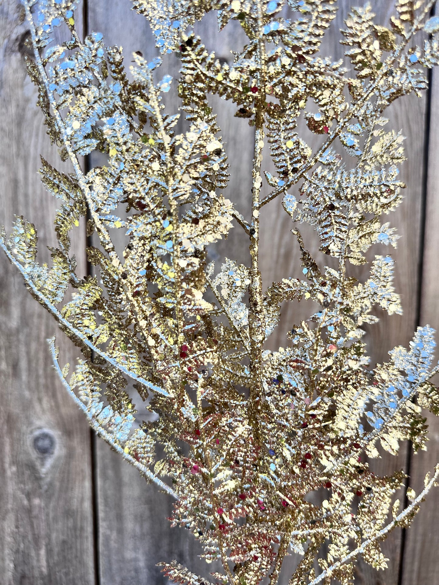 GLITTERED FERN SPRAY DCSP5084CH
