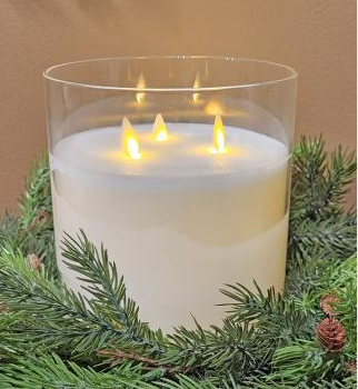 Wick Glass Candle LC3336CREAM