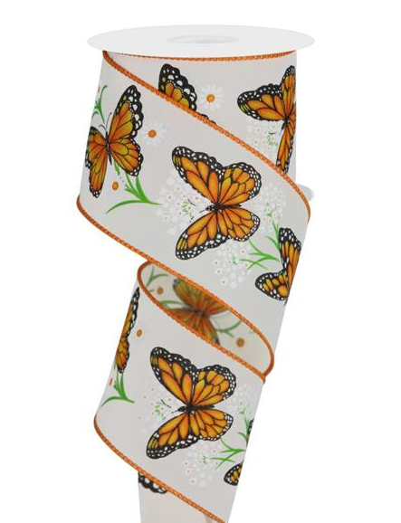 MONARCH BUTTERFLY W/DAISIES RGE1506C2