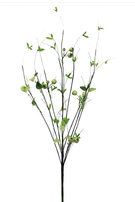 CRATER BERRY, LEAF & TWIG, SPRAY, GREEN PM3648-G