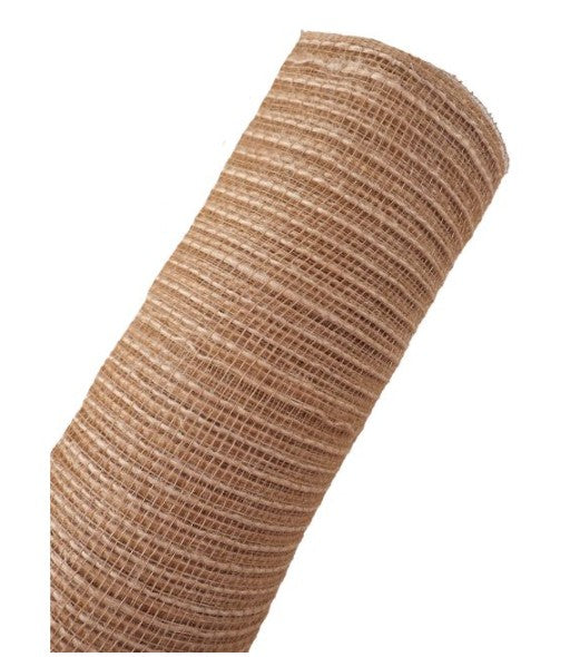 Jute Striped Mesh - Natural / Natural CRJ231-18