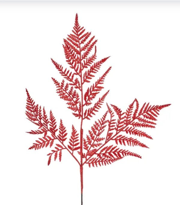Glitter Fern Leaf Spray XS244224
