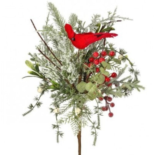 17" CARDINAL EVERGREEN SPRAY W/BERRIES MTX76268
