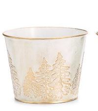POT COVER 6" EMBOSSED TREES 9750422