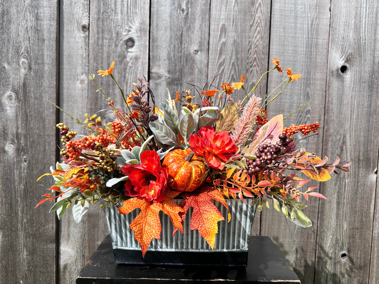 FALL FOILAGE CENTERPIECE