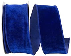 Velvet Plush Deluxe Dupioni Backed Wired Edge, Royal 94044W-050-40F