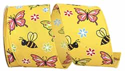 BUTTERFLY AND BEES BRIGHT WIRED EDGE 93617W-079-40F