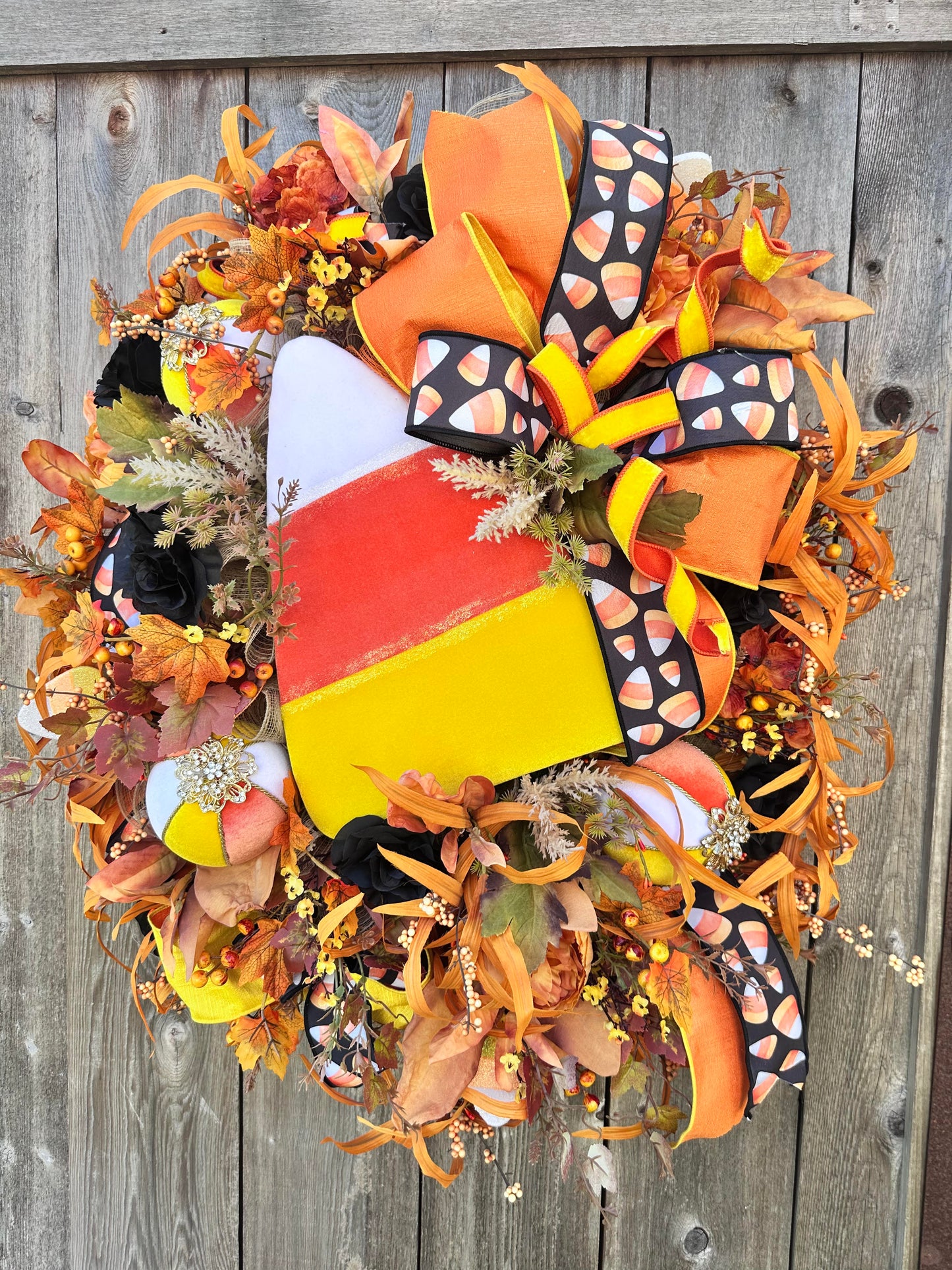 Candy Corn Wreath