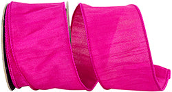 CUSTOM COLOR DUPIONI WIRED EDGE, FUSHIA 94359W-222-40F