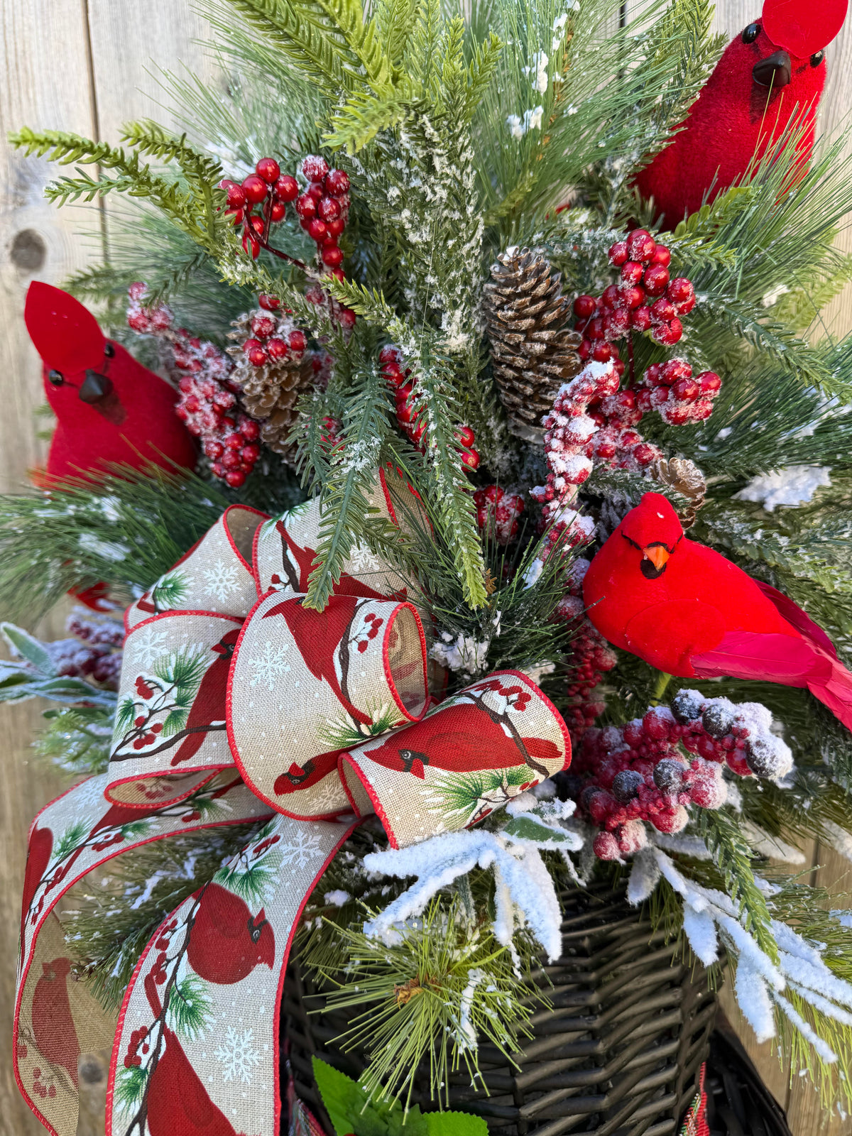 Top Hat Cardinal Centerpiece