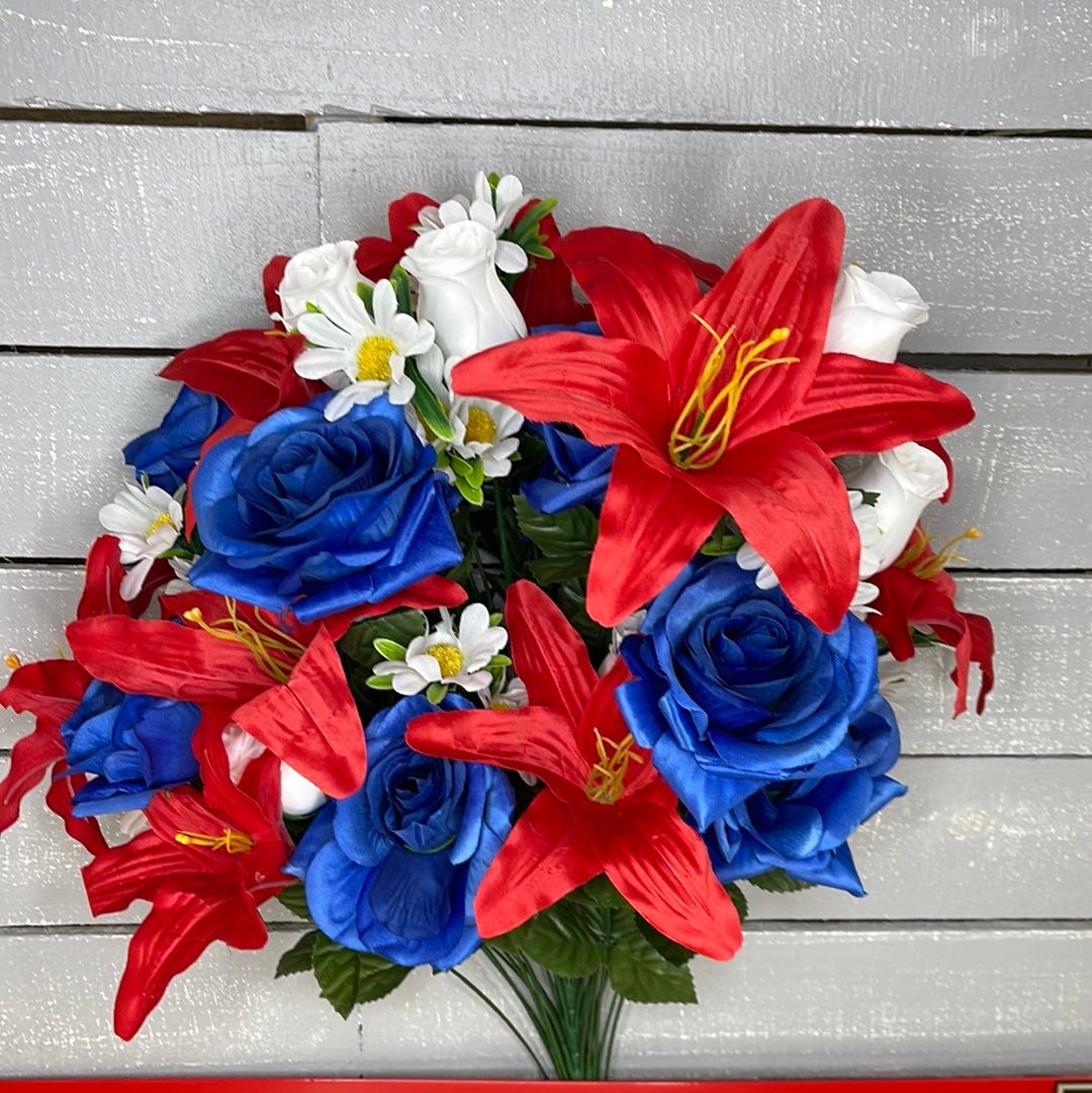 LILIUM ROSE MIXED BUSH 80359A-RDWTBL