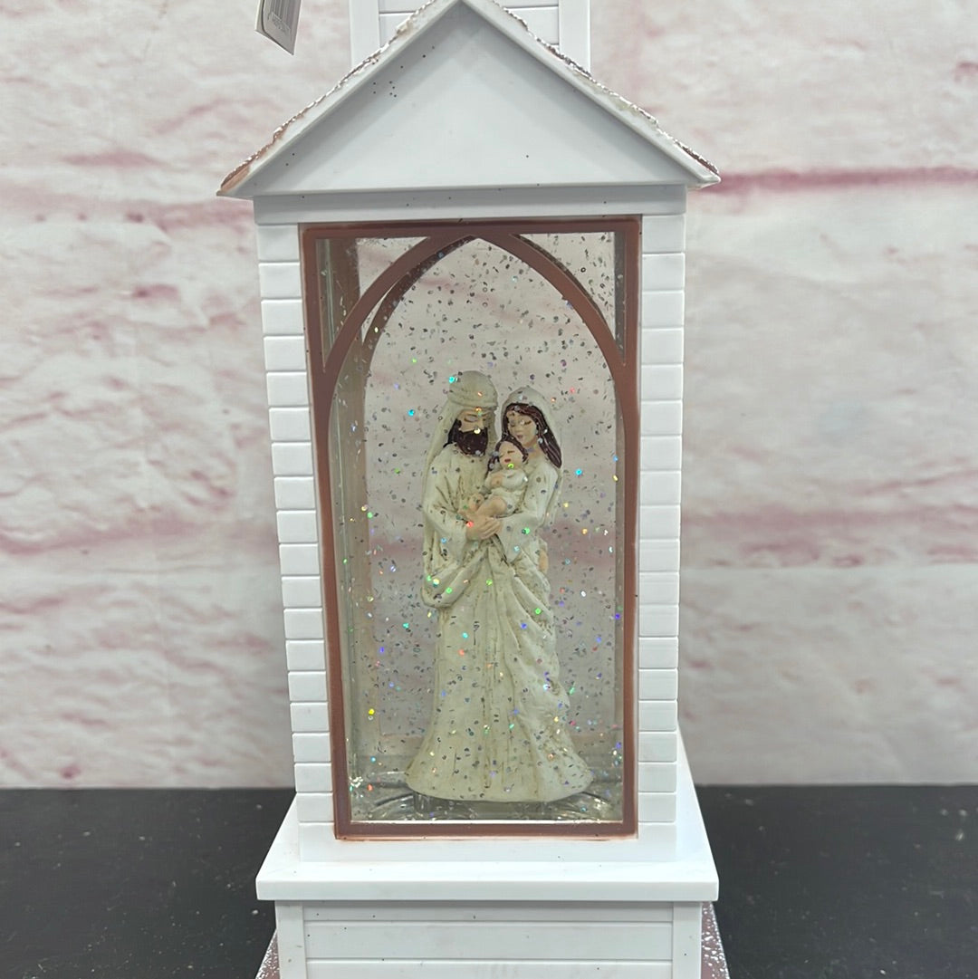 Holy Family Musical Lighted Water Chapel
