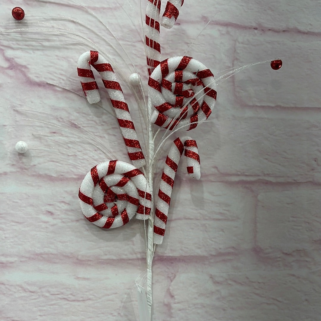 Candy Cane Twisted WHT/RD 63580-WTRD