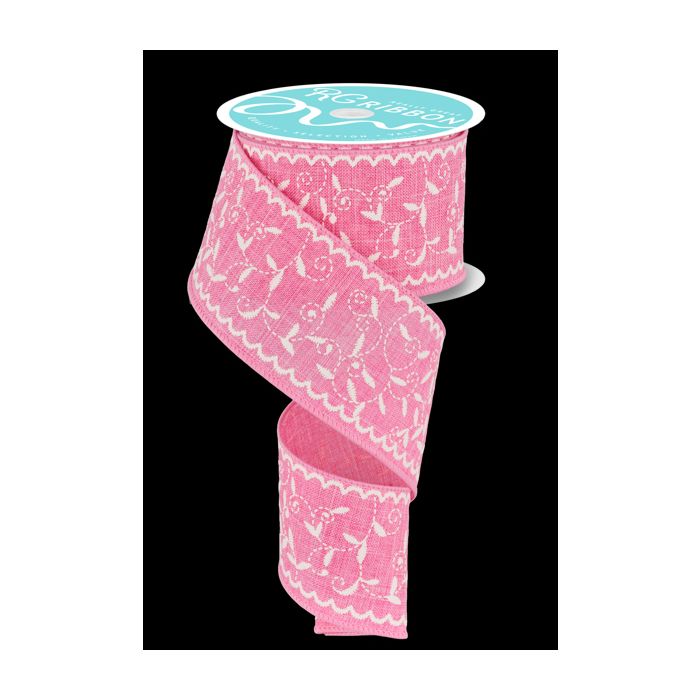 Wired Stitch Mini Leaf - Pink/White RGF116822
