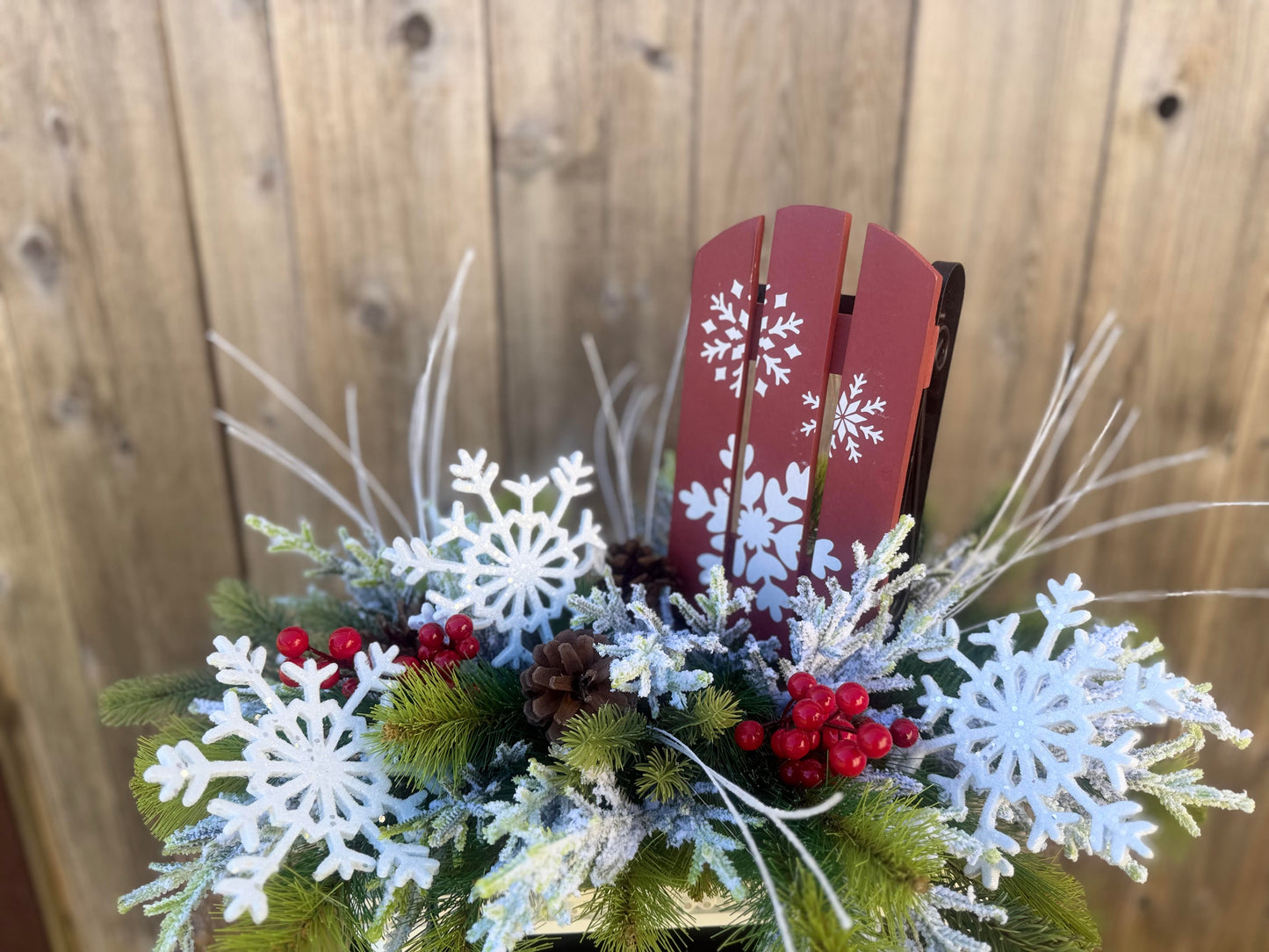 SLEIGH THE DAY CENTERPIECE