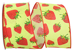 STRAWBERRY LINEN WIRED EDGE    93253W-601-40F
