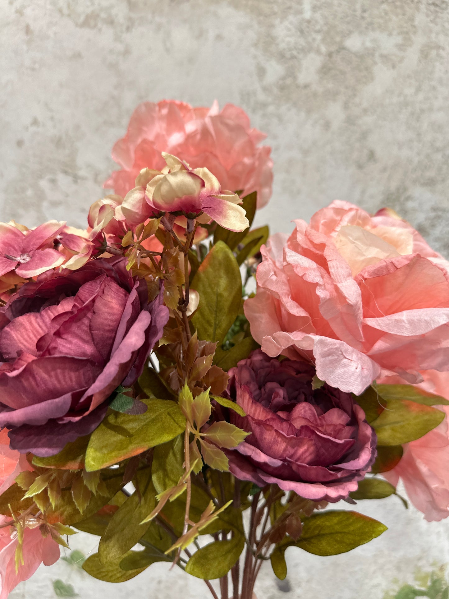 FABRIC ROSE/HYDRANGEA BUSH   FB193452