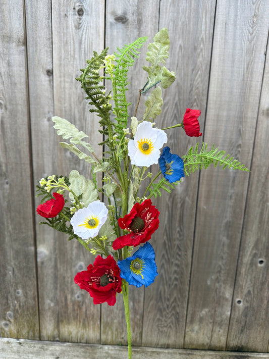 Poppy Fern Spray   74204SP27