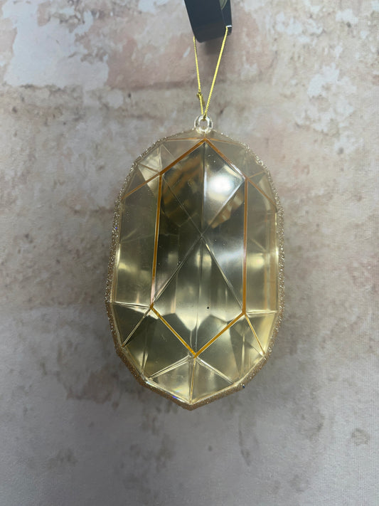 ACRYLIC OVAL PRECIOUS GEM ORNAMENT    MTX73445 CHCB