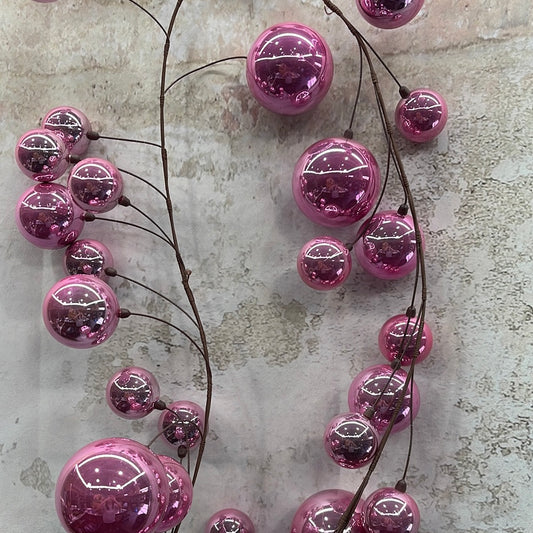 Pink Pearl Branch Ball Garland  N222879