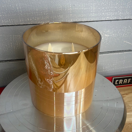 Glass candle   LC3336 Amber