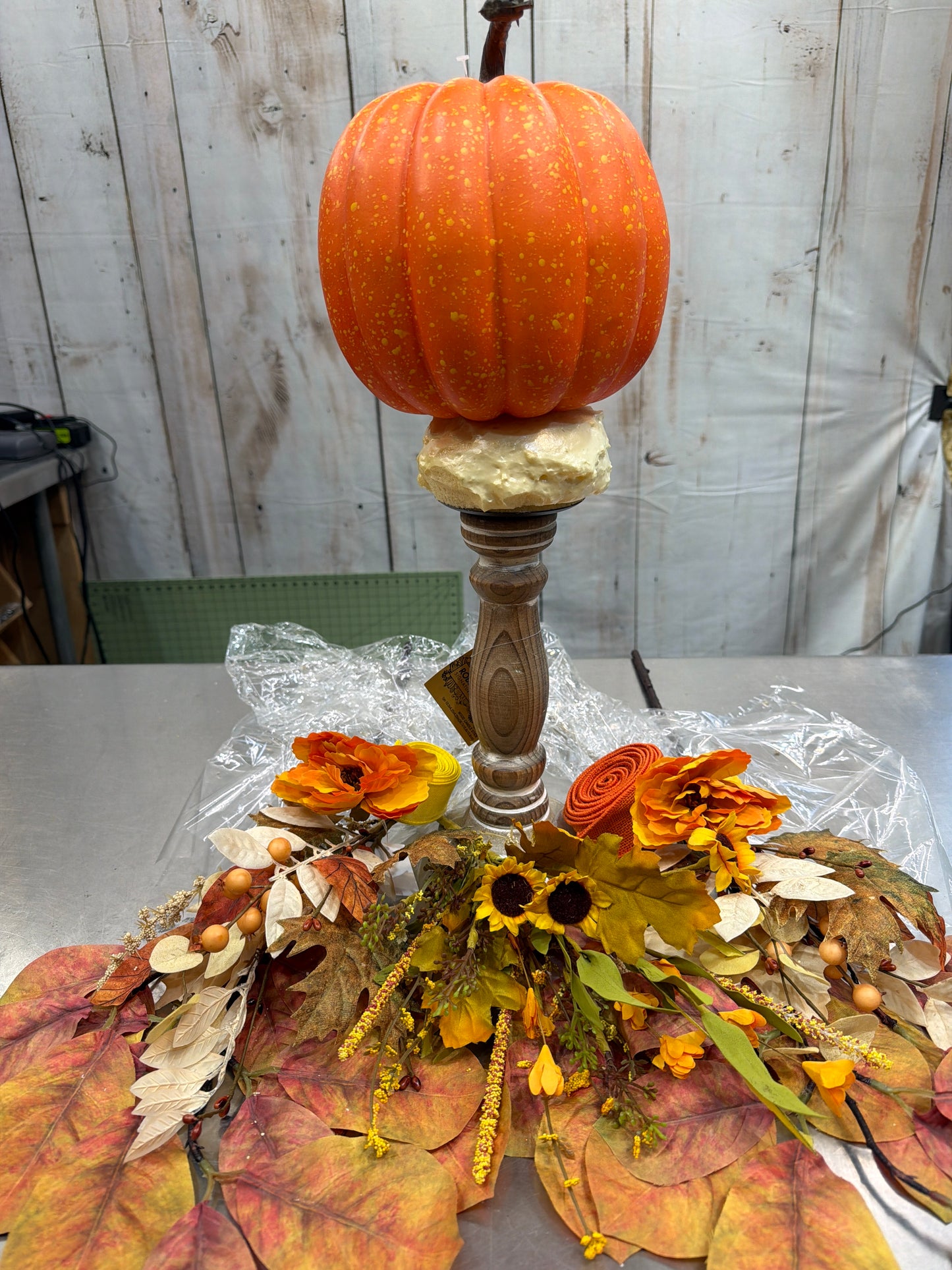 Light Pumpkin Candlestick