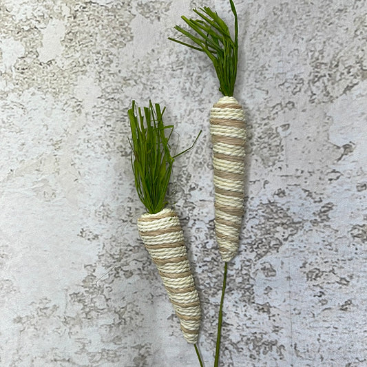 Twine Stripe Carrot Spray x 2     63342NAT