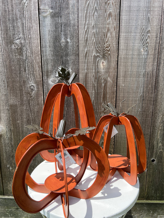 CANDLEHOLDER PUMPKIN ORANGE    9741510