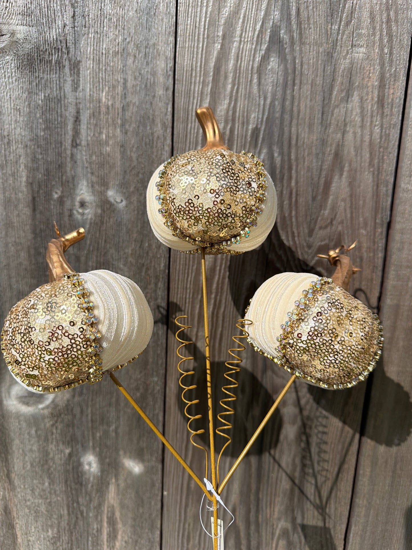 Mark Roberts Glittered Pumpkin Pick