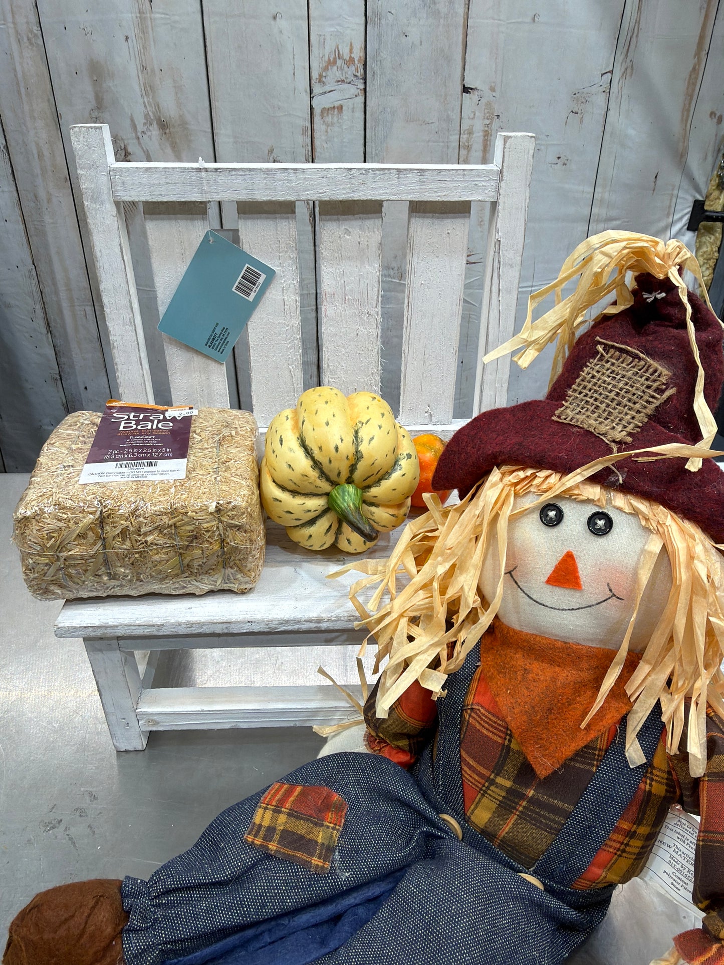 SCARECROW ON BENCH