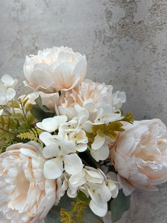 PEONY HYDRANGEA BUSH   84567-IVORY