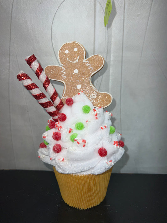 Orn Gingerbread Cupcake   86110RWG