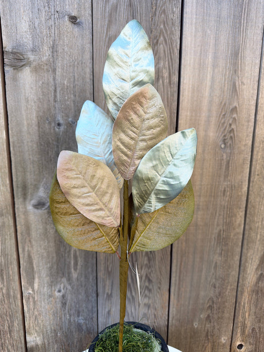 Metalic Magnolia Leaves     ISB63580