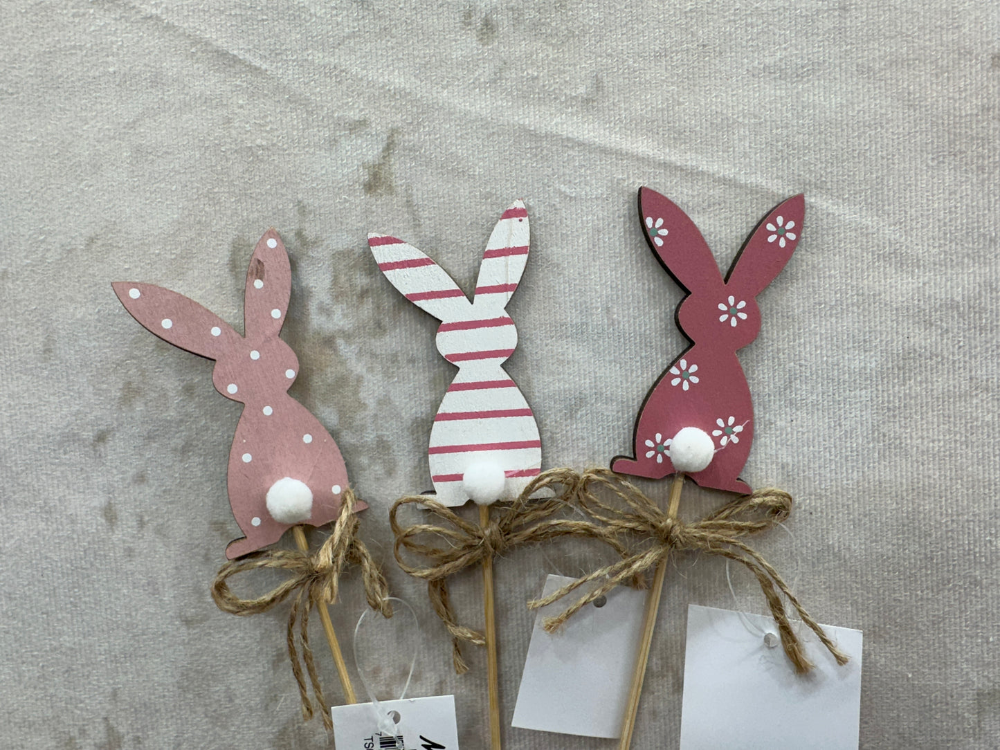 Bunny on a Stick (Set of 3)   B1004