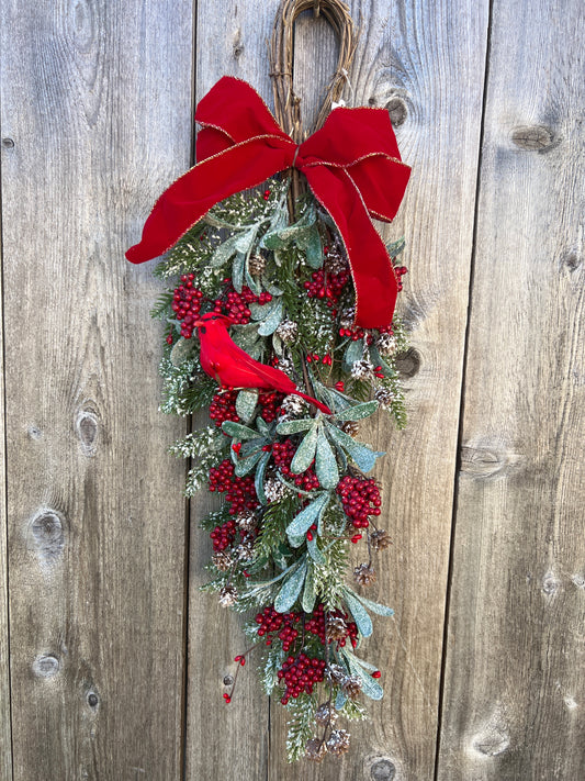 Christmas Cardinal Drop    TF00758