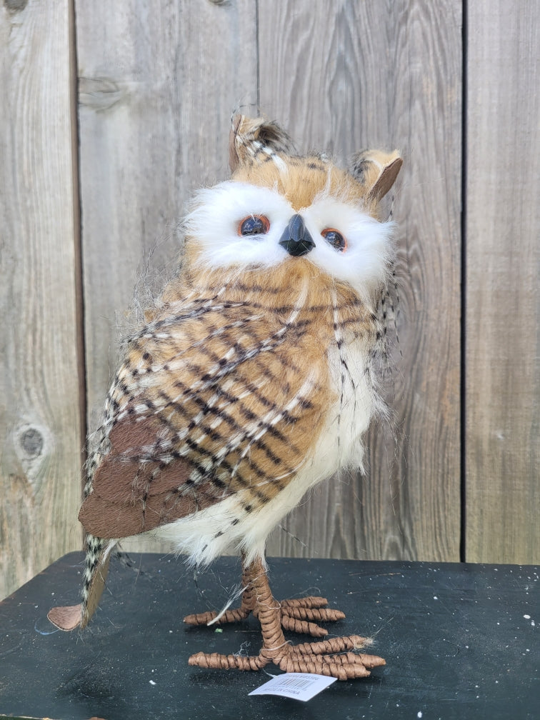 Faux Fur Standing Owl MB5396