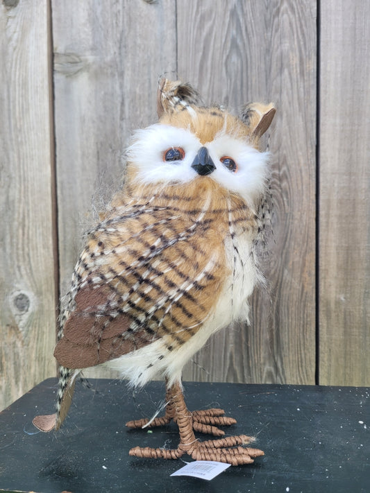 Faux Fur Standing Owl MB5396