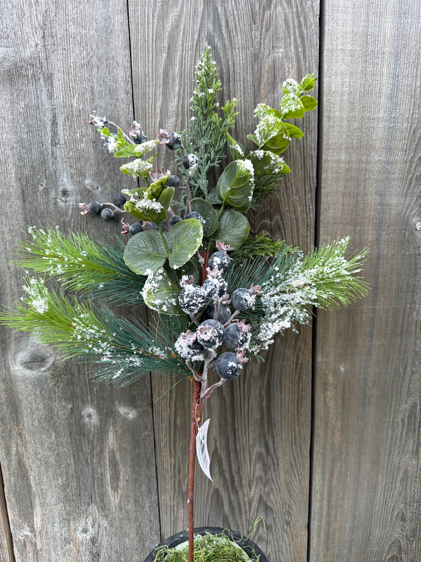 PVC W/BERRY SPRY W/SNW    68823