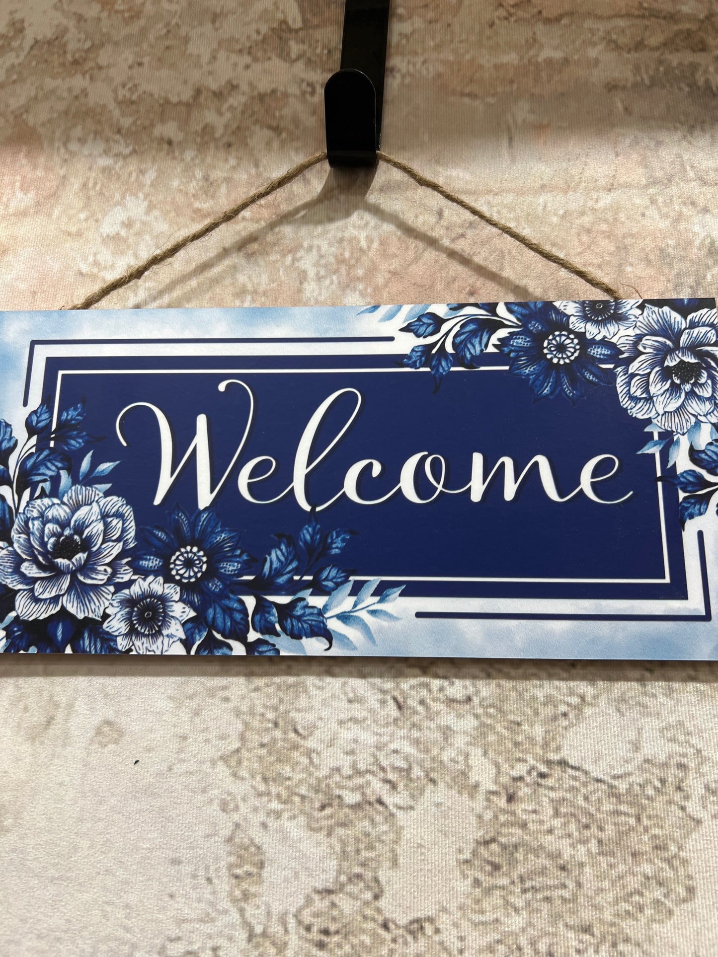 WELCOME W/FLORALS SIGN   AP738181