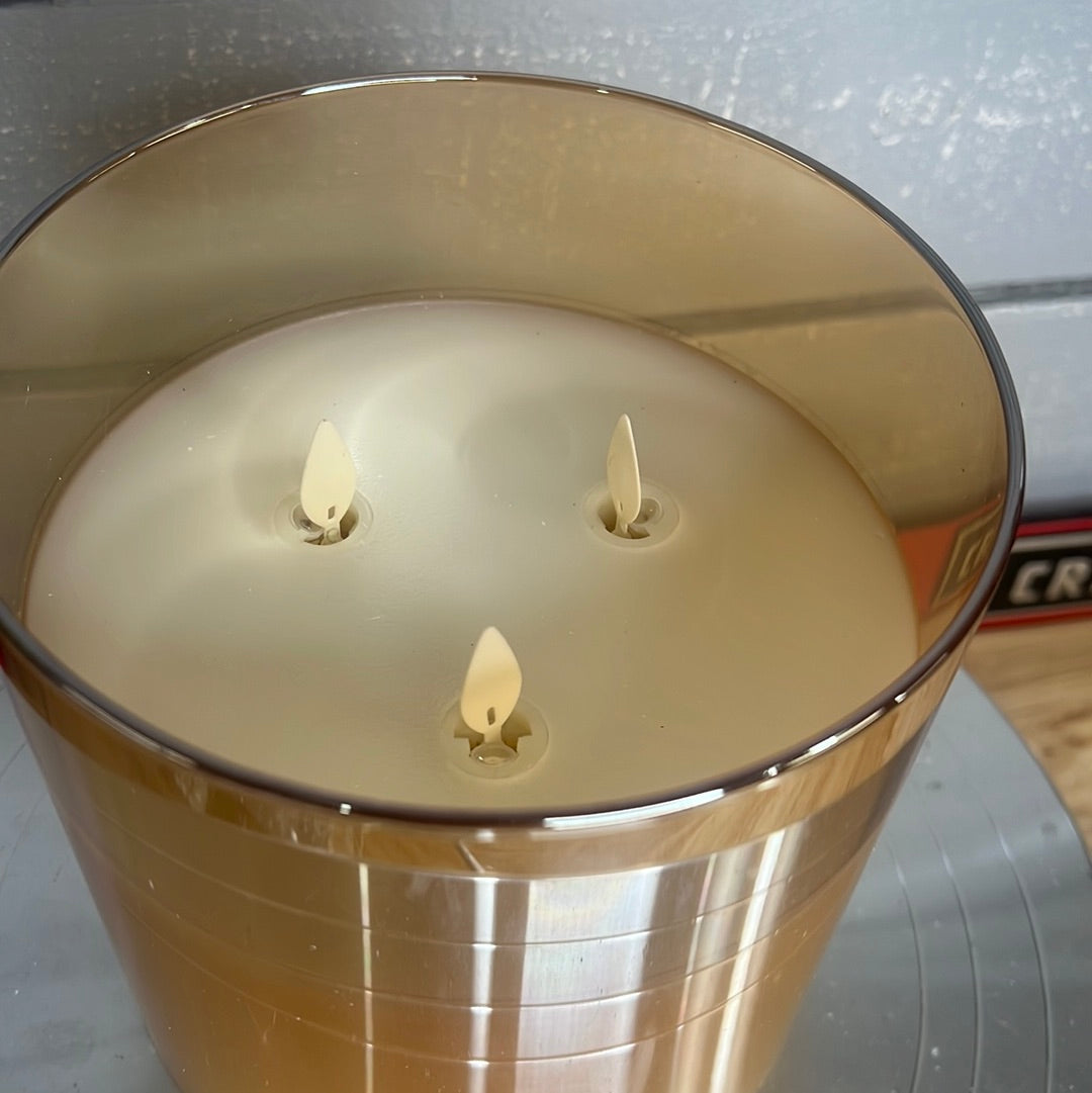 Glass candle   LC3336 Amber