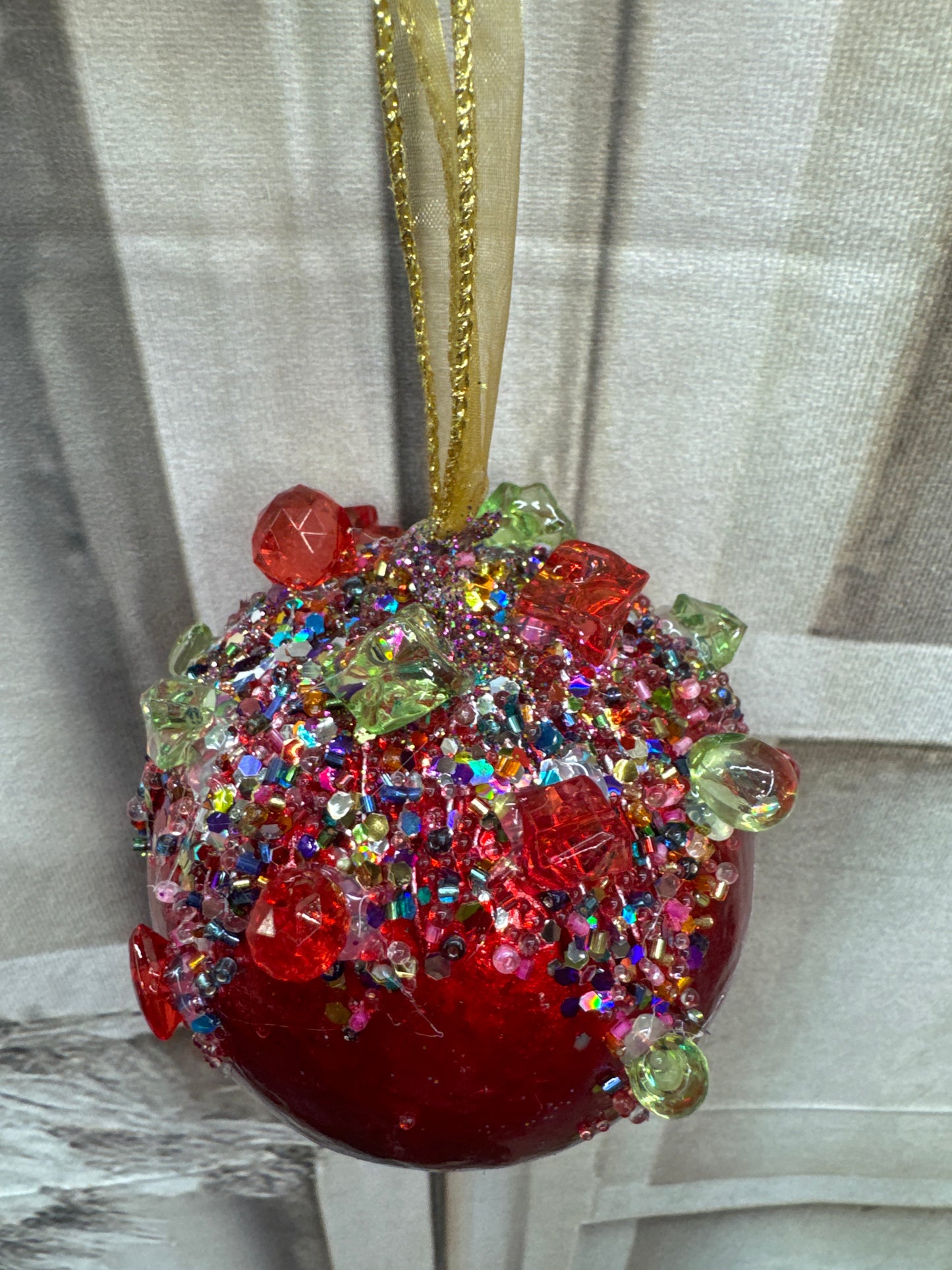 BEAD/GLITTER BALL ORNAMENT    XJ437124