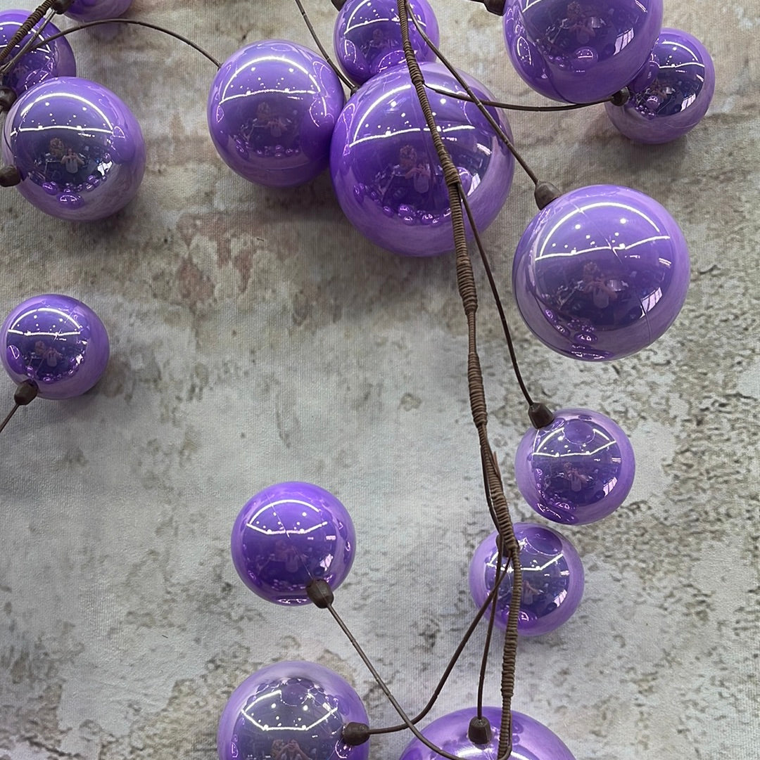 Lavender Pearl Branch Ball Garland  N222886