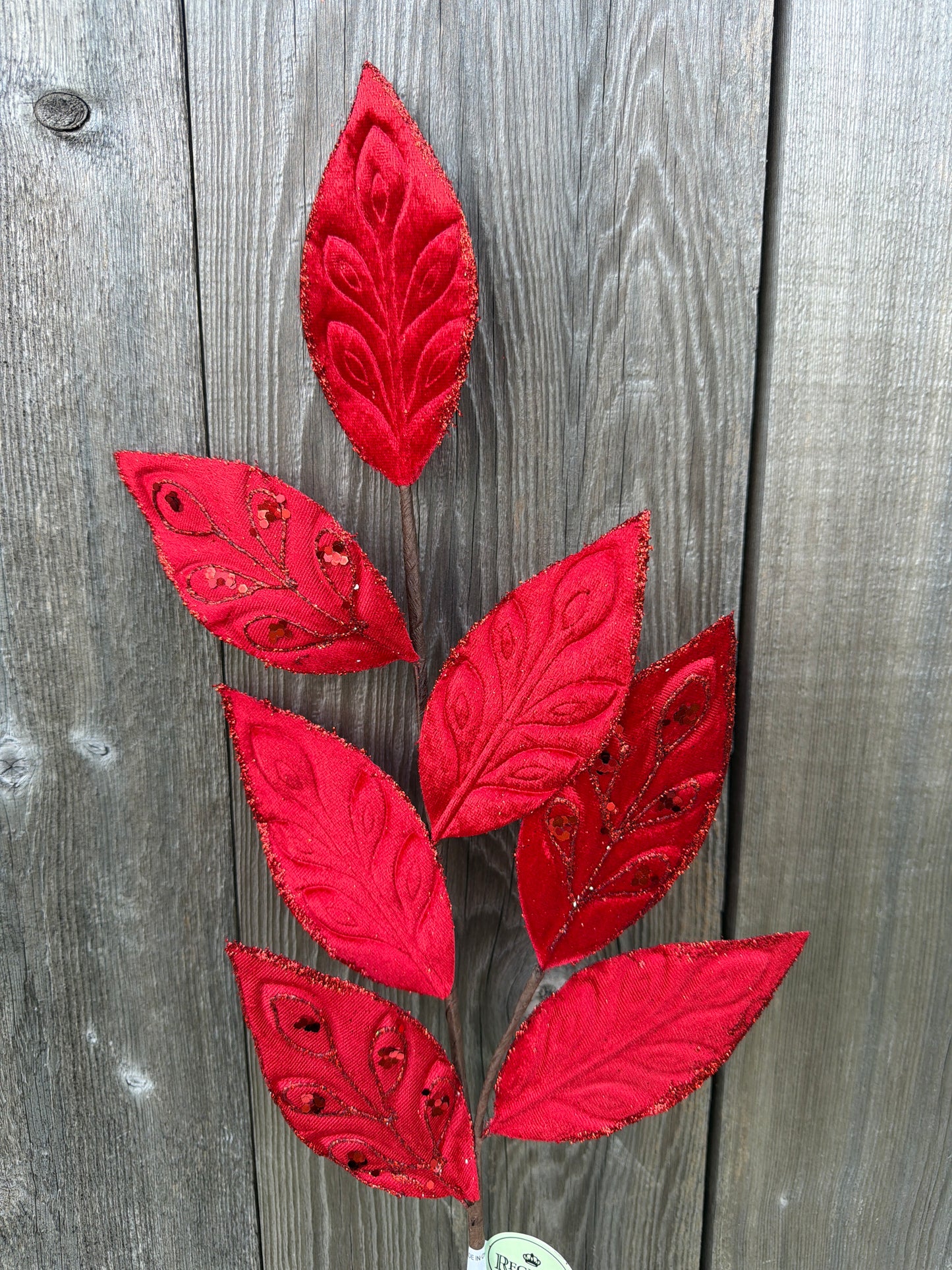 VELVET LEAF SPRAY W/JEWEL     MTX70428