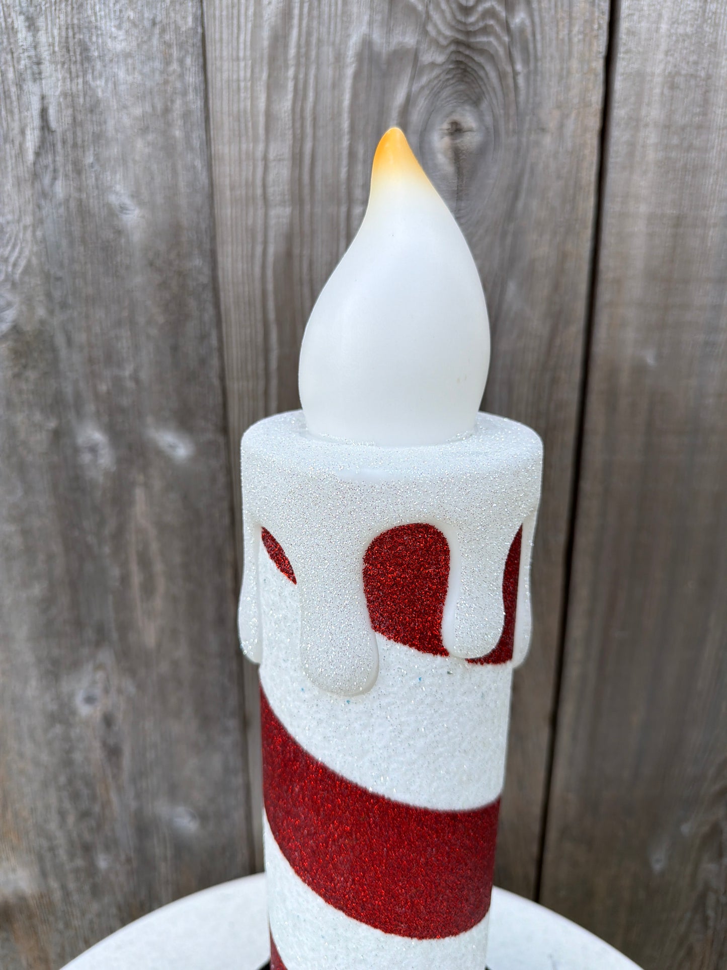 LED/BTY/TMR USB VINTAGE CANDLE W/BASE    MTX74332