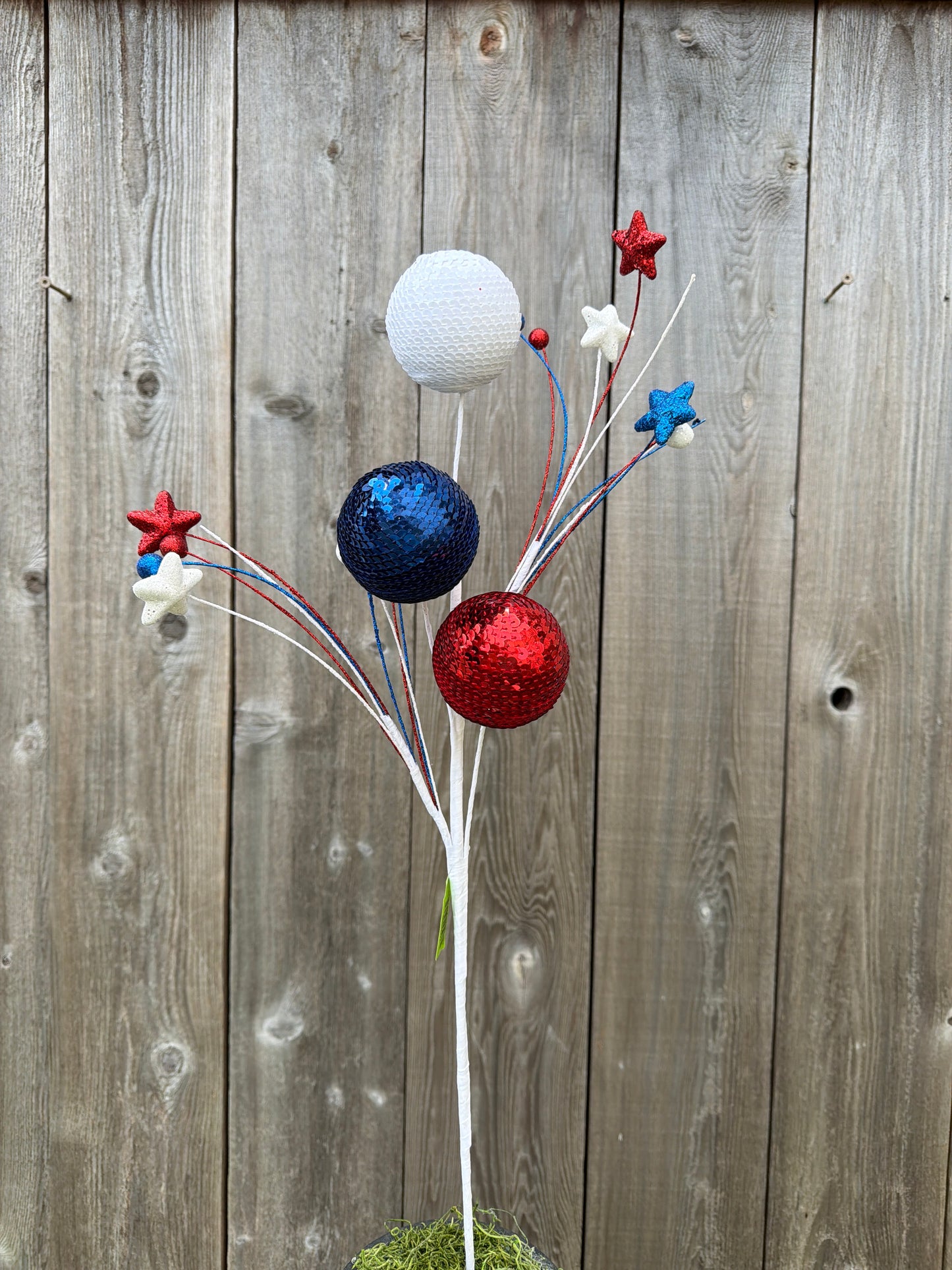 Sequin Ball Spray      74229RWB
