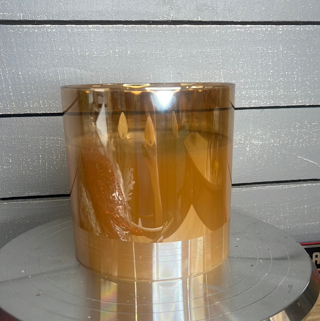 Glass candle   LC3336 Amber