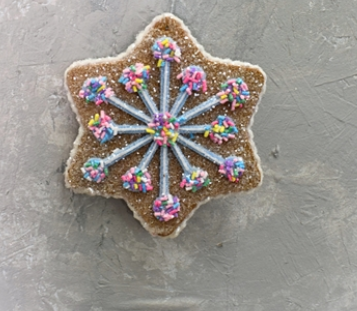 GINGERBREAD COOKIE CONFECTION SNOWFLAKE ORNAMENT  DC22703A