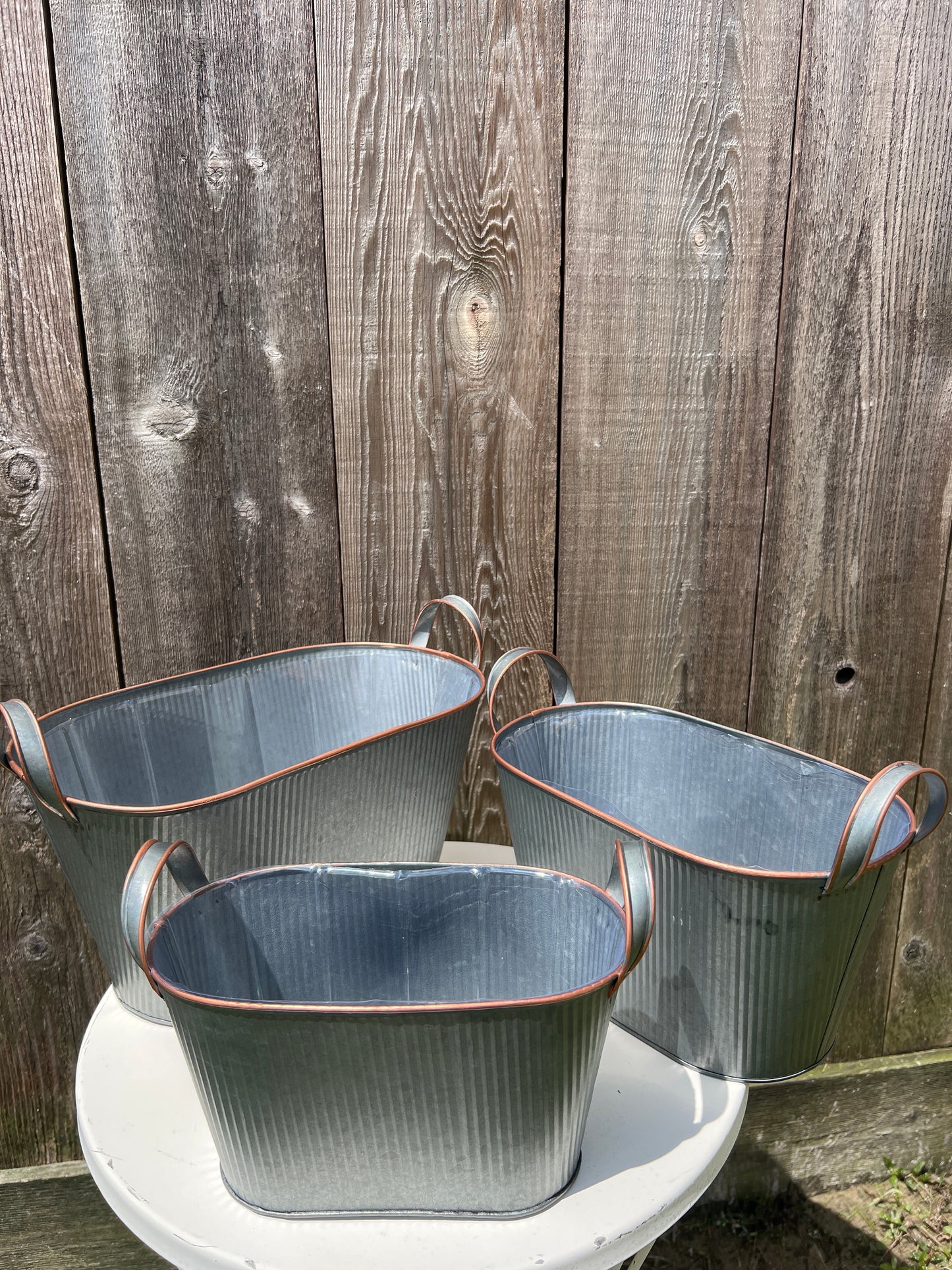 PLANTER TIN NESTED OVAL   9727464