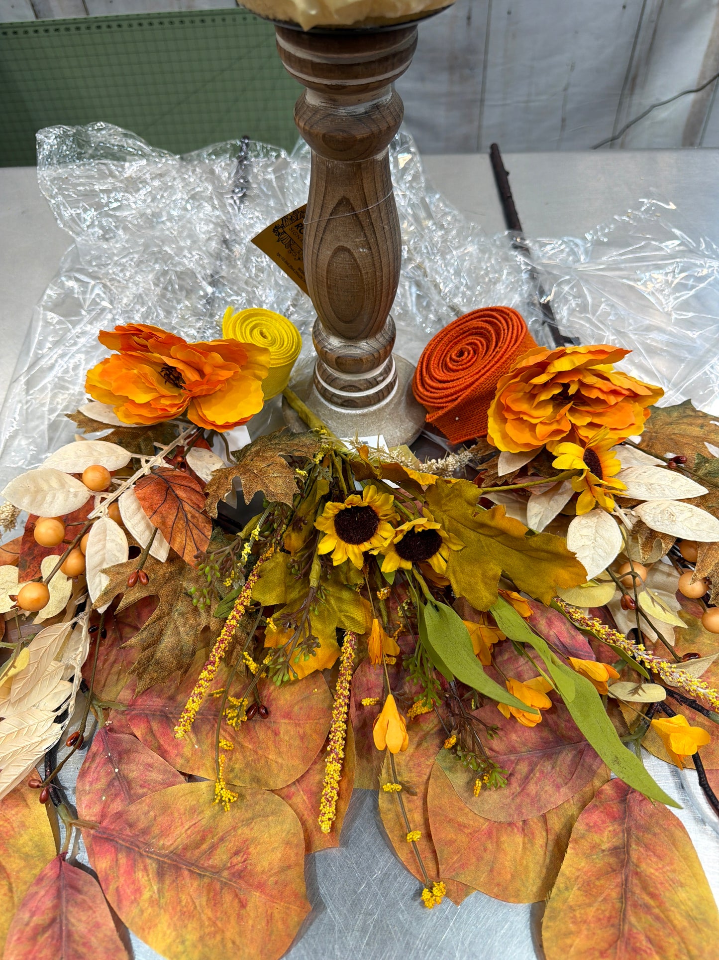 Light Pumpkin Candlestick