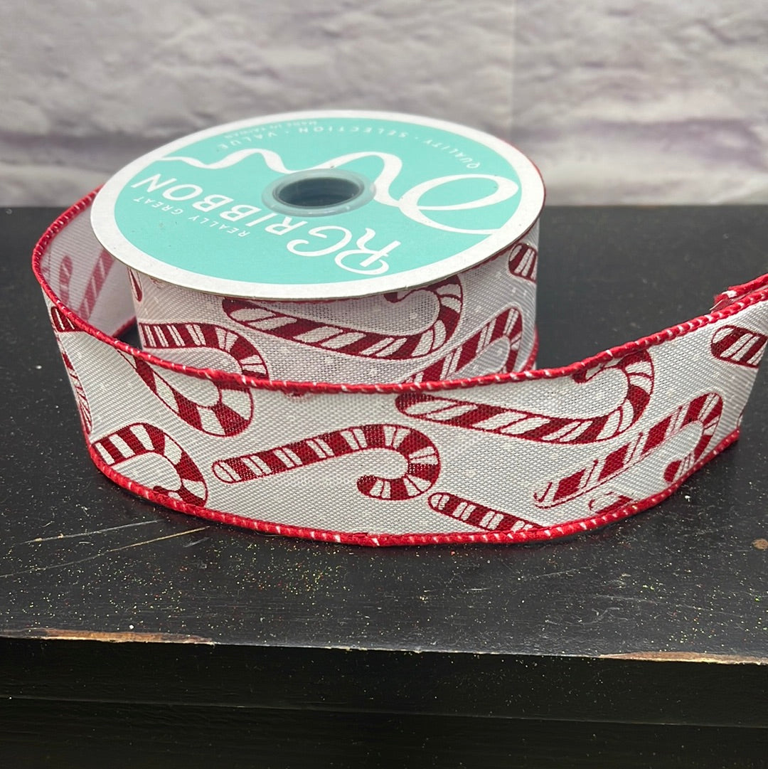 CandyCane Ribbon 1.5”x10YDS  R22609-27